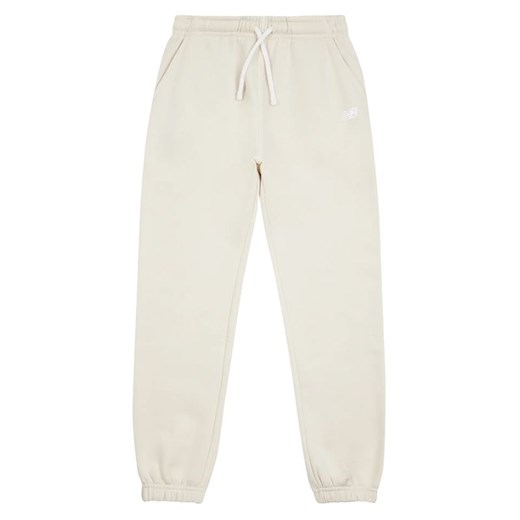 Spodnie New Balance LAKG0005LIN - beżowe ze sklepu streetstyle24.pl w kategorii Spodnie dziewczęce - zdjęcie 177862392