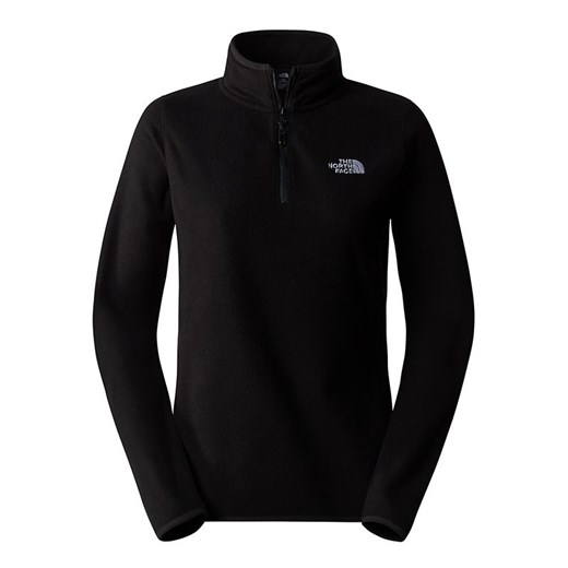 Bluza damska The North Face 100 Glacier 1/4 Zip Fleece 0A855M4H01 - czarna ze sklepu streetstyle24.pl w kategorii Bluzy damskie - zdjęcie 177862530