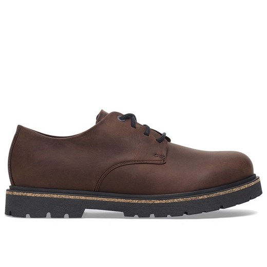 Buty Birkenstock Highwood Lace Low 1028093 - brązowe ze sklepu streetstyle24.pl w kategorii Półbuty męskie - zdjęcie 177862621
