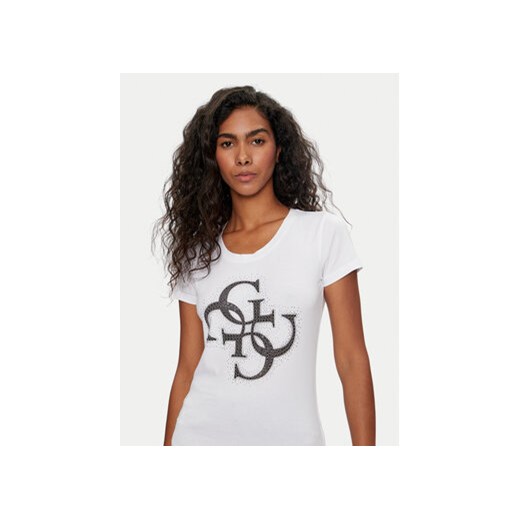 Guess T-Shirt W4YI37 J1314 Biały Regular Fit Guess M MODIVO