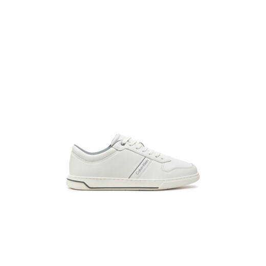 Calvin Klein Sneakersy Low Top Lace Up Logo HM0HM01491 Biały ze sklepu MODIVO w kategorii Buty sportowe męskie - zdjęcie 177865084