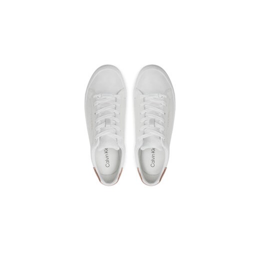 Calvin Klein Sneakersy Vulc Lace Up Saff Fox W/Met Bt HW0HW02104 Biały Calvin Klein 41 MODIVO