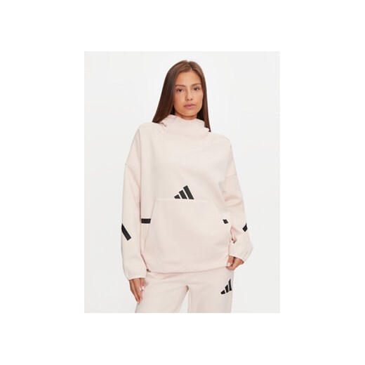 adidas Bluza Z.N.E. JF4782 Różowy Loose Fit ze sklepu MODIVO w kategorii Bluzy damskie - zdjęcie 177867911