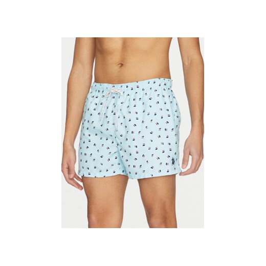U.S. Polo Assn. Szorty kąpielowe MUP2436 Błękitny Regular Fit ze sklepu MODIVO w kategorii Kąpielówki - zdjęcie 177868161