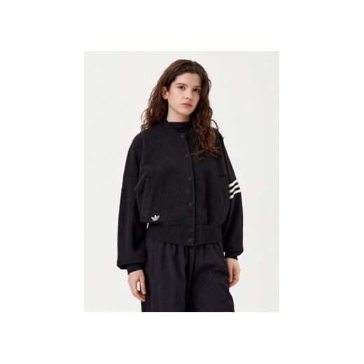 adidas Bluza Neuclassics JI8525 Czarny Loose Fit ze sklepu MODIVO w kategorii Bluzy damskie - zdjęcie 177876603