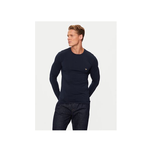 Emporio Armani Underwear Longsleeve 111023 4F512 00135 Granatowy Slim Fit M MODIVO
