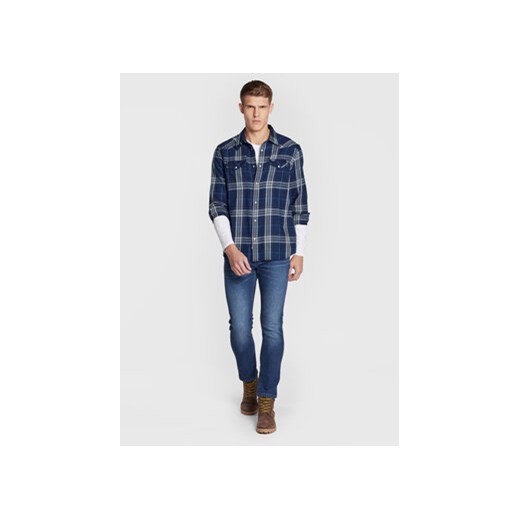 Wrangler Longsleeve Sign Off W70KD3989 112320268 Biały Regular Fit Wrangler XS MODIVO