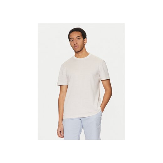 Calvin Klein T-Shirt K10K114166 Beżowy Regular Fit ze sklepu MODIVO w kategorii T-shirty męskie - zdjęcie 177881353