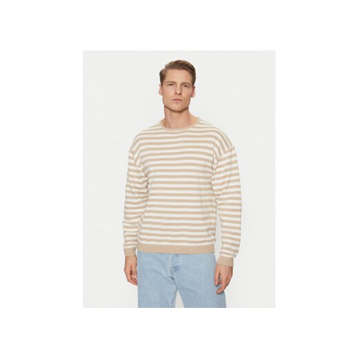 Jack&Jones Sweter Calvin 12269031 Beżowy Relaxed Fit ze sklepu MODIVO w kategorii Swetry męskie - zdjęcie 177883731