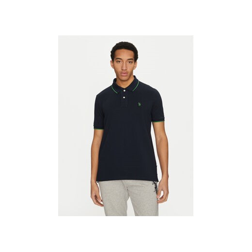 U.S. Polo Assn. Polo MUP3508 Granatowy Regular Fit ze sklepu MODIVO w kategorii T-shirty męskie - zdjęcie 177884794