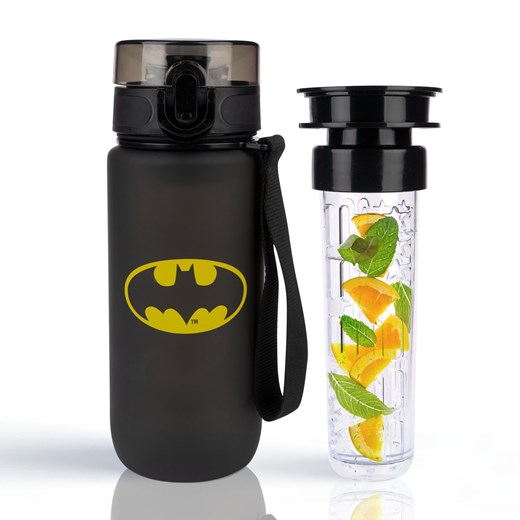 Butelka na wodę 0.6L czarna | wytrzymała i praktyczna | Batman ze sklepu Sklep SOXO w kategorii Naczynia dziecięce - zdjęcie 177886943