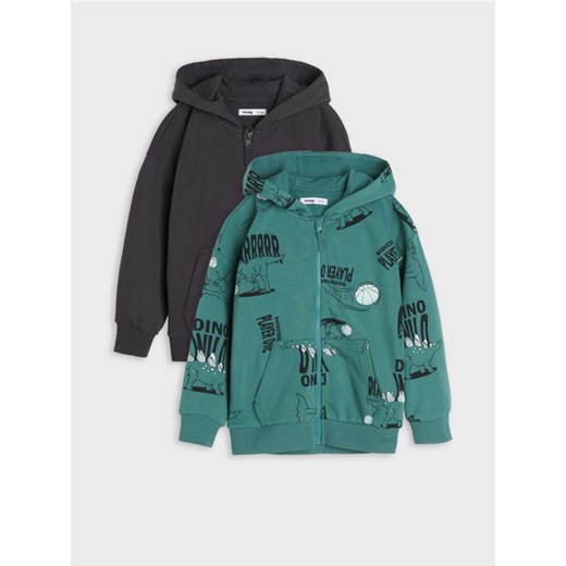 Sinsay - Bluzy 2 pack - zielony ze sklepu Sinsay w kategorii Bluzy chłopięce - zdjęcie 177888423