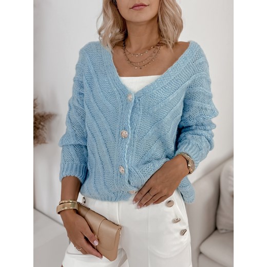 sweter noriko błękitny one size ze sklepu UBRA w kategorii Swetry damskie - zdjęcie 177888992