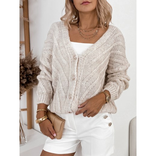 sweter noriko beżowy one size ze sklepu UBRA w kategorii Swetry damskie - zdjęcie 177889000