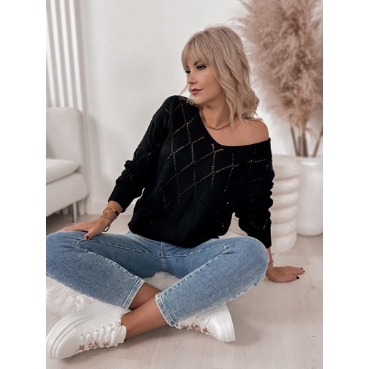 sweter xada czarny one size ze sklepu UBRA w kategorii Swetry damskie - zdjęcie 177889244