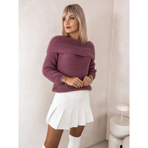 sweter naimo liliowy one size ze sklepu UBRA w kategorii Swetry damskie - zdjęcie 177889632