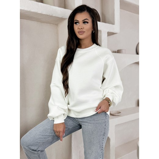 bluza serbi ecru one size ze sklepu UBRA w kategorii Bluzy damskie - zdjęcie 177889982