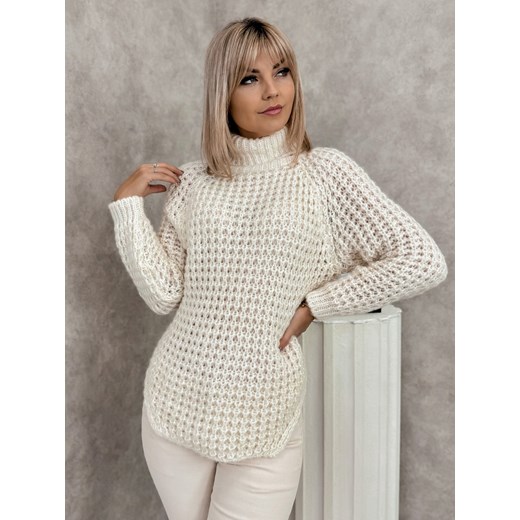 sweter elayna ecru one size ze sklepu UBRA w kategorii Swetry damskie - zdjęcie 177890792