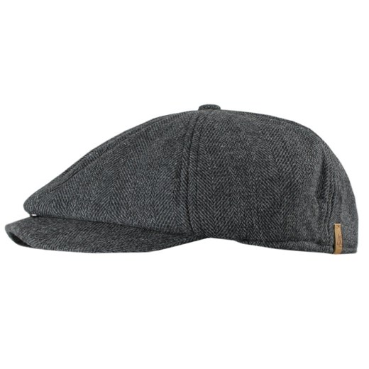 Lekko Ocieplony Męski Kaszkiet - Alties - Krój Peaky Blinders - Grafit CPAALTSkaszk10PEAKYgf ze sklepu JegoSzafa.pl w kategorii Kaszkiety męskie - zdjęcie 177892180