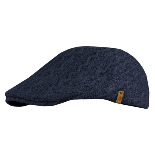 Przejściowy, Lekko Ocieplony Kaszkiet - Alties - Dziergany Materiał (KNIT) - Granat CPAALTSkaszk01KNITgr ze sklepu JegoSzafa.pl w kategorii Kaszkiety męskie - zdjęcie 177892201