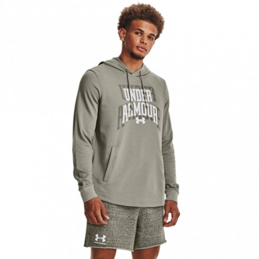 Męska bluza dresowa nierozpinana z kapturem Under Armour UA Rival Terry Graphic Under Armour S okazyjna cena Sportstylestory.com
