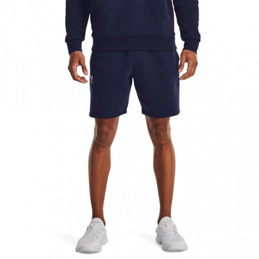 Męskie spodenki dresowe Under Armour UA Icon Fleece Short - granatowe ze sklepu Sportstylestory.com w kategorii Spodenki męskie - zdjęcie 177894784