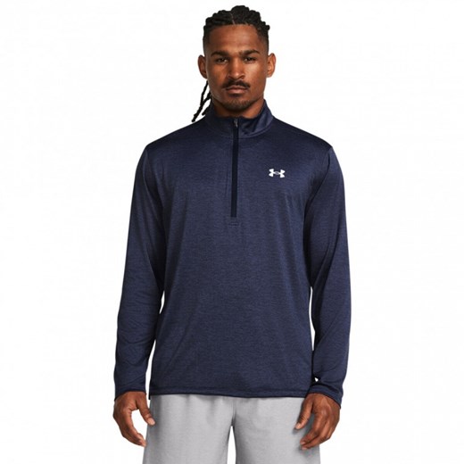 Męski longsleeve treningowy Under Armour UA Tech Vent 1/2 Zip - granatowy ze sklepu Sportstylestory.com w kategorii T-shirty męskie - zdjęcie 177894791