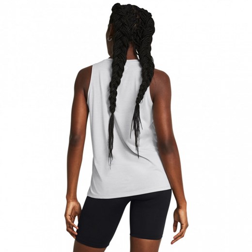 Damski top treningowy Under Armour Tech Tank Twist - szary ze sklepu Sportstylestory.com w kategorii Bluzki damskie - zdjęcie 177894811