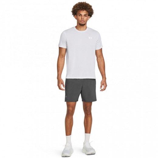 Męskie spodenki treningowe Under Armour UA Launch Pro 2n1 7\'\' Shorts - szare ze sklepu Sportstylestory.com w kategorii Spodenki męskie - zdjęcie 177895612