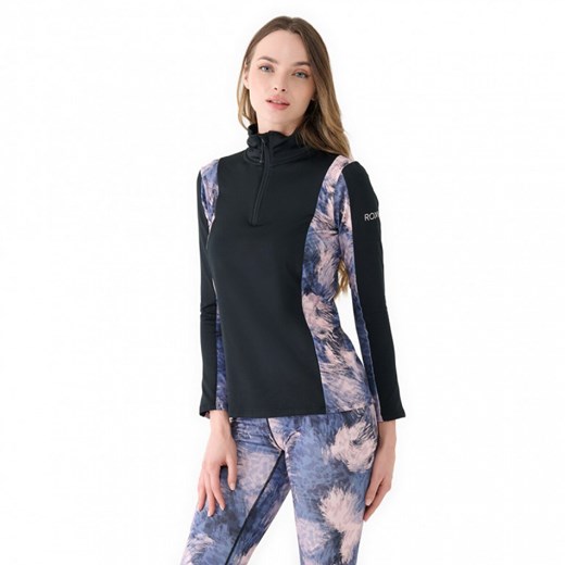 Damska bluza treningowa Roxy Daybreak Half Zip - granatowa ze sklepu Sportstylestory.com w kategorii Bluzy damskie - zdjęcie 177895653