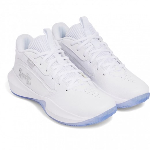 Buty do koszykówki uniseks Under Armour UA Lockdown 7 - białe ze sklepu Sportstylestory.com w kategorii Buty sportowe męskie - zdjęcie 177895850