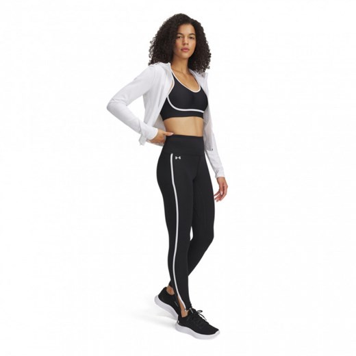 Damskie legginsy treningowe Under Armour Motion Piped Legging - czarne ze sklepu Sportstylestory.com w kategorii Spodnie damskie - zdjęcie 177895891
