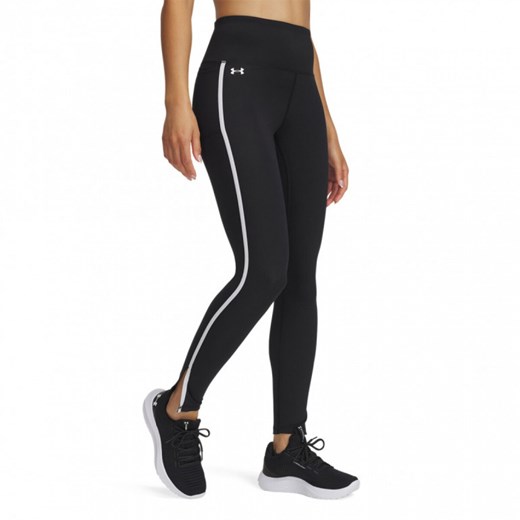 Damskie legginsy treningowe Under Armour Motion Piped Legging - czarne ze sklepu Sportstylestory.com w kategorii Spodnie damskie - zdjęcie 177895892
