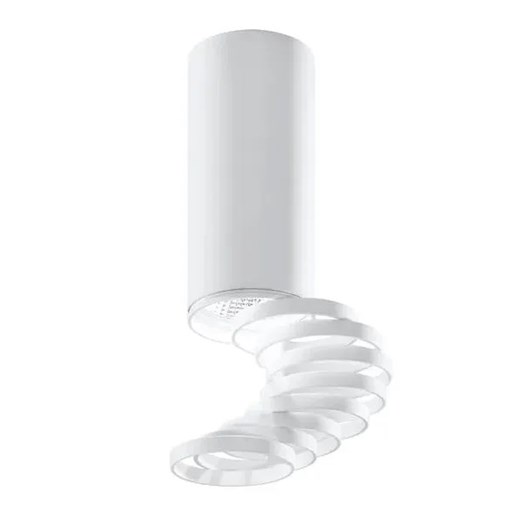 Biała nowoczesna metalowa lampa sufitowa - D241-Senja ze sklepu Edinos.pl w kategorii Lampy sufitowe - zdjęcie 177898433
