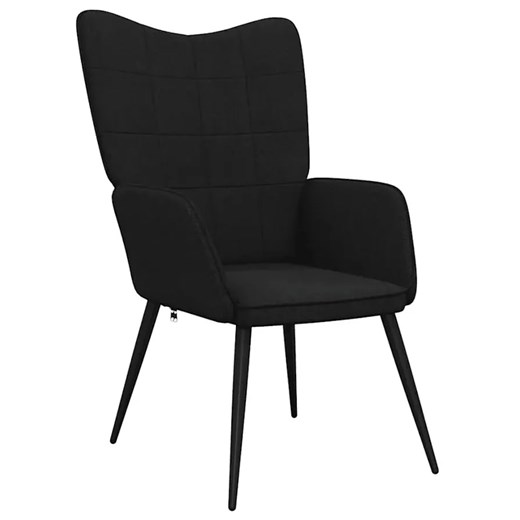 Czarny fotel do salonu K2-P91 ze sklepu Edinos.pl w kategorii Fotele - zdjęcie 177898533