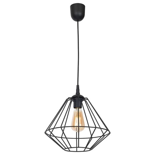 Pojedyncza czarna lampa wisząca - K563- Z6-R50 ze sklepu Edinos.pl w kategorii Lampy wiszące - zdjęcie 177898550