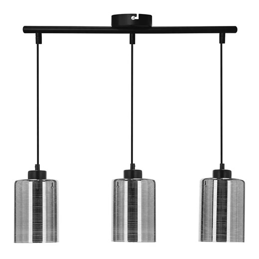 Srebrna szklana lampa wisząca - D266 B0-W86 ze sklepu Edinos.pl w kategorii Lampy wiszące - zdjęcie 177898560