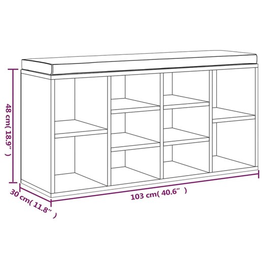 Szafka na buty z siedziskiem szary dąb - Ilopri Elior One Size Edinos.pl