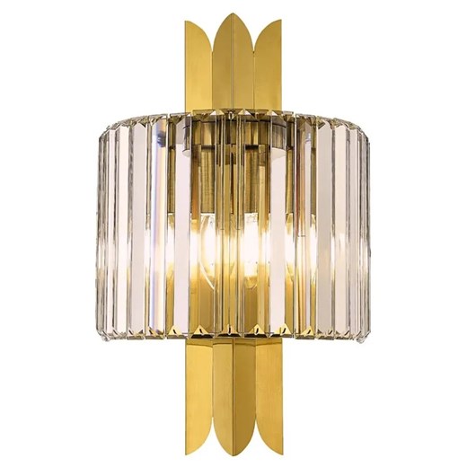 Złoty metalowy kinkiet - K573-Queny Lumes One Size Edinos.pl