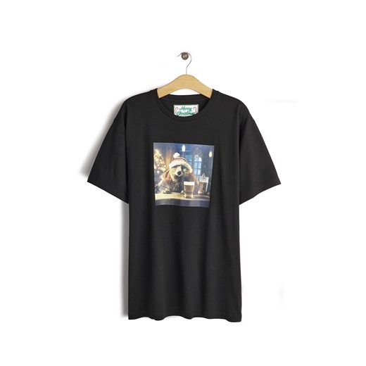 GATE Bawełniana koszulka ze świątecznym nadrukiem S ze sklepu gateshop w kategorii T-shirty męskie - zdjęcie 177901011