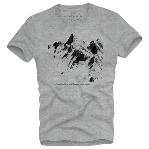 T-shirt męski UNDERWORLD Mountains ze sklepu morillo w kategorii T-shirty męskie - zdjęcie 177910190