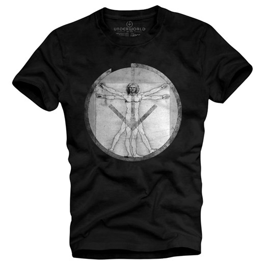 T-shirt męski UNDERWORLD Leonardo czarny ze sklepu morillo w kategorii T-shirty męskie - zdjęcie 177910762