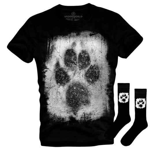 Zestaw koszulka i skarpety Underworld Animal footprint ze sklepu morillo w kategorii T-shirty męskie - zdjęcie 177912452
