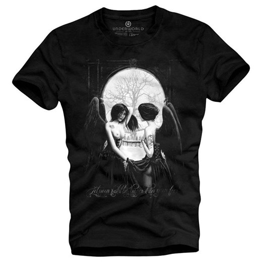 T-shirt męski UNDERWORLD Angels czarny ze sklepu morillo w kategorii T-shirty męskie - zdjęcie 177913230