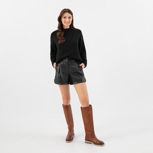 Wojas Jasnobrązowe Skórzane Kozaki Typu Oficerki ze sklepu Wojas w kategorii Kozaki damskie - zdjęcie 177913283