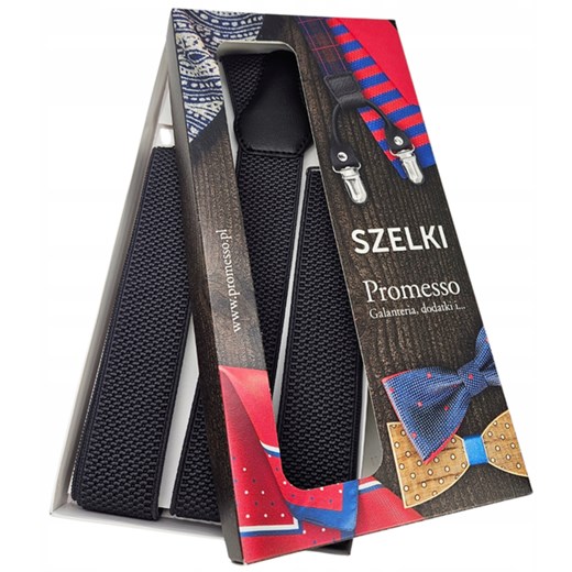 Promesso MOCNE SZELKI MĘSKIE Premium Y DO SPODNI 3 ŻABKI IDEALNE NA PREZENT ze sklepu PROMESSO w kategorii Szelki - zdjęcie 177913550
