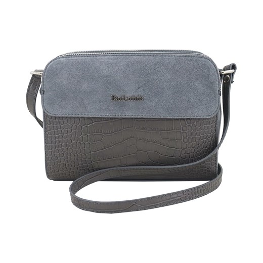 Stylowa torebka crossbody trzykomorowa - Szara ciemna ze sklepu Barberinis w kategorii Listonoszki - zdjęcie 177917812