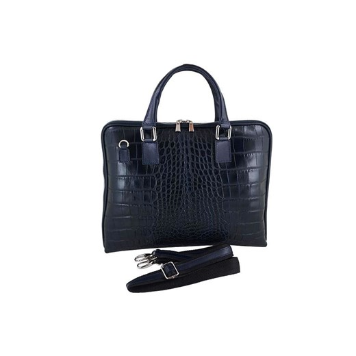 Torby na laptopa damskie - Barberinis - Granatowe ze sklepu Barberinis w kategorii Torby Shopper bag - zdjęcie 177919221