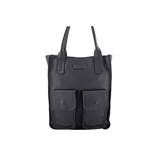 Torba shopper bag do pracy - Czarna ze sklepu Barberinis w kategorii Torby Shopper bag - zdjęcie 177922834