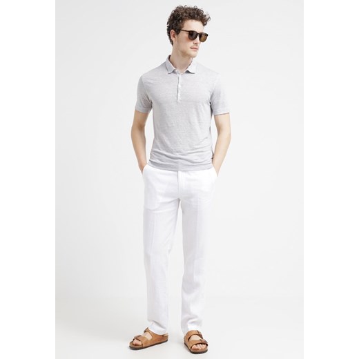 120% Lino CRUISE Spodnie materiałowe white zalando  bez wzorów/nadruków